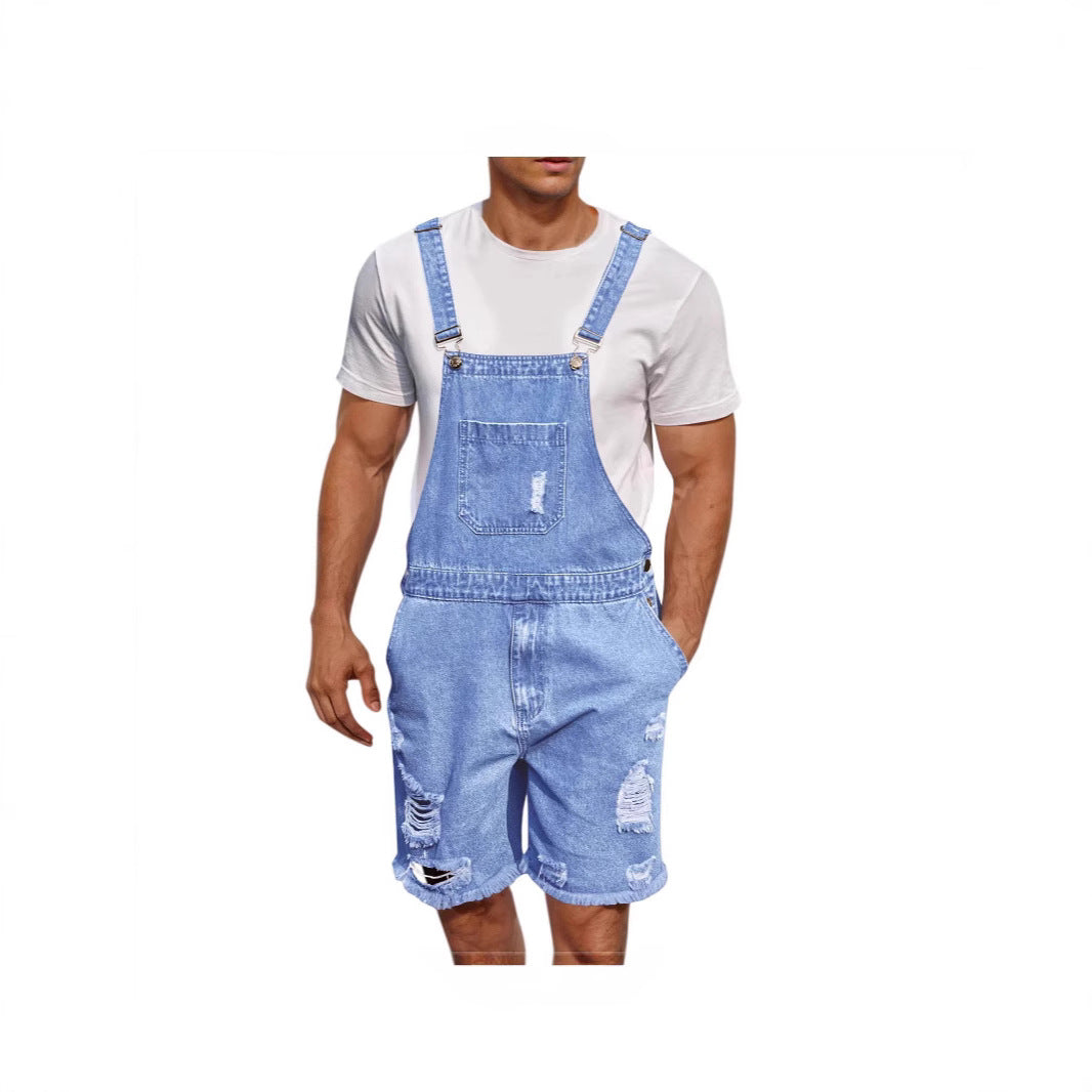 Herrer Casual Denim Patebukser i distressed look Stilla