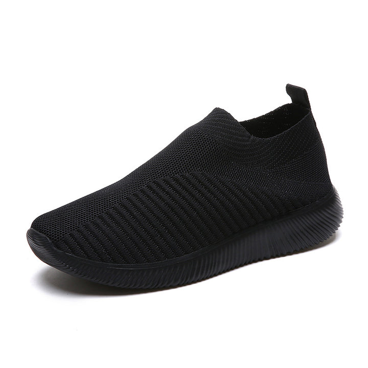 Dame åndbare Slip-On Sneakers med elastisk overdel og stødabsorberende sål Stilla