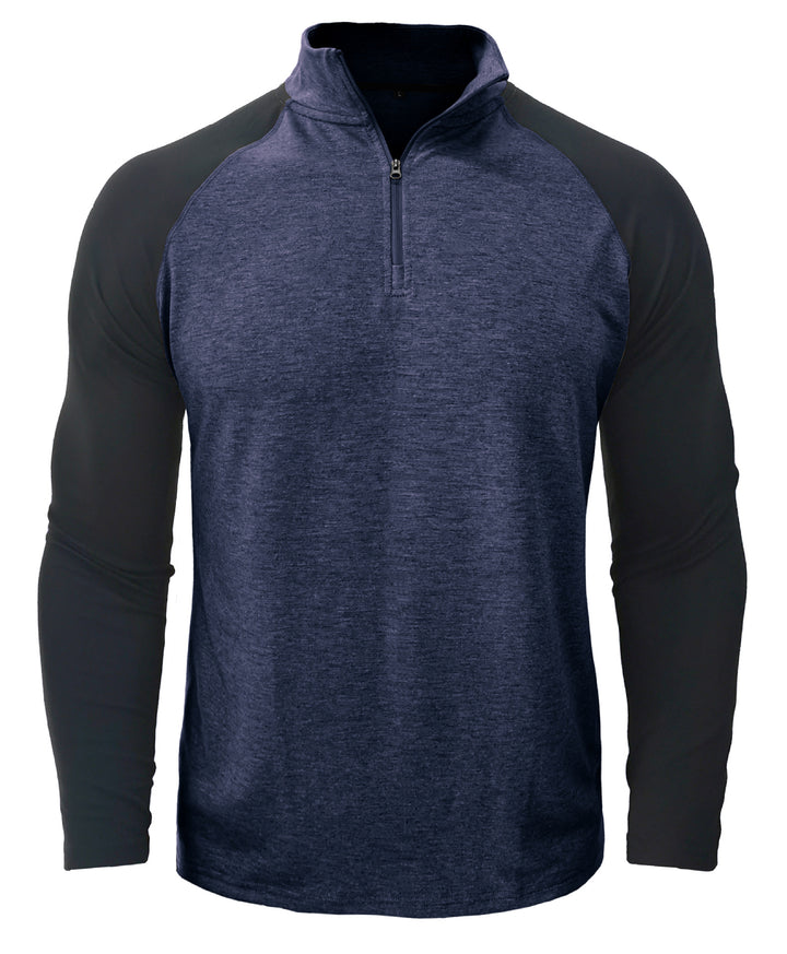 Herrer Sporty Pullover med Ståkrave og Lynlås Stilla