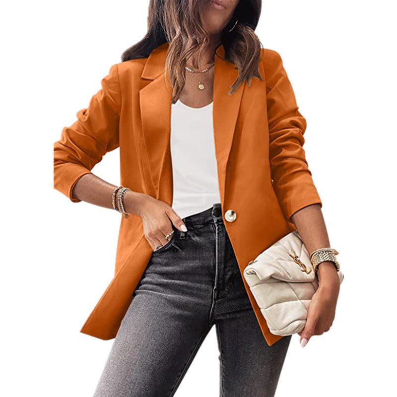 Dame Elegant Blazer med usædvanligt snit og praktiske lommer Stilla
