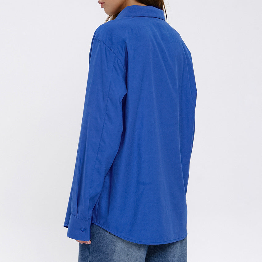 Dame Oversized Bluse i klassisk snit Stilla