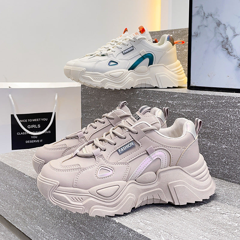 Dame Chunky Fashion Sneakers med innovativ dæmpning og farverige accenter Stilla