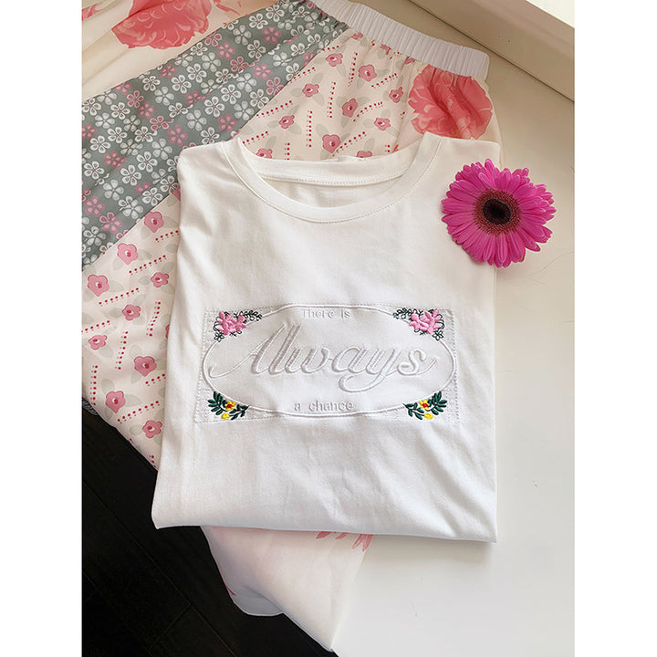 Dame Midi-nederdel med blomsterdesign og flydende snit Stilla