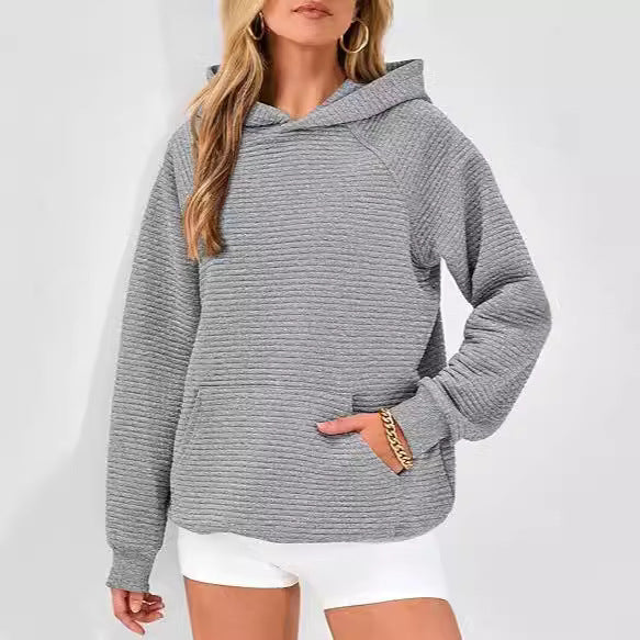 Dame hoodie med struktureret design og komfortabel pasform Stilla