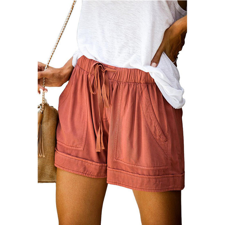 Dame Behagelige Sommer-shorts med elastisk talje og praktiske lommer Skovae
