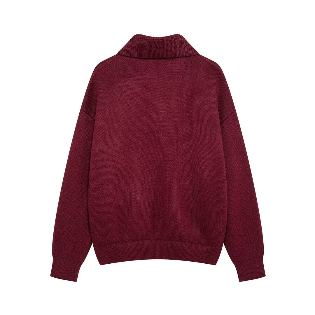 Stilla | Oversized Forår Strik Lang Frakke