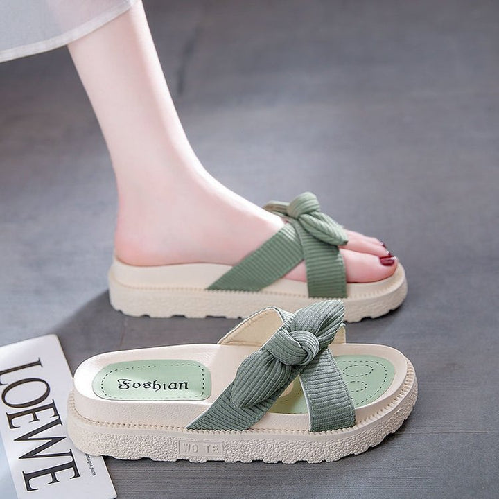 Dame Plateau-sandaler med modigt knudedesign og skridsikker sål Stilla