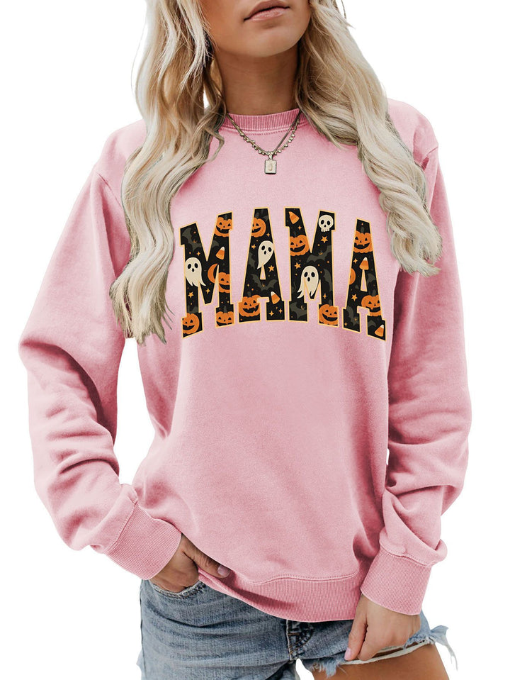 Kvinders sweatshirt med sjov Halloween design og behagelig pasform Stilla