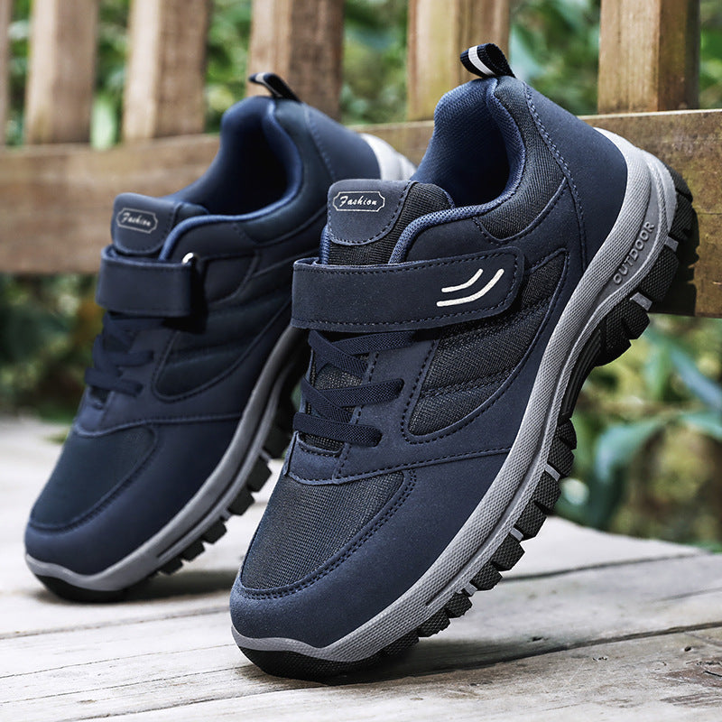 Herre outdoor sneakers med skridsikker sål og justerbar velcro Stilla