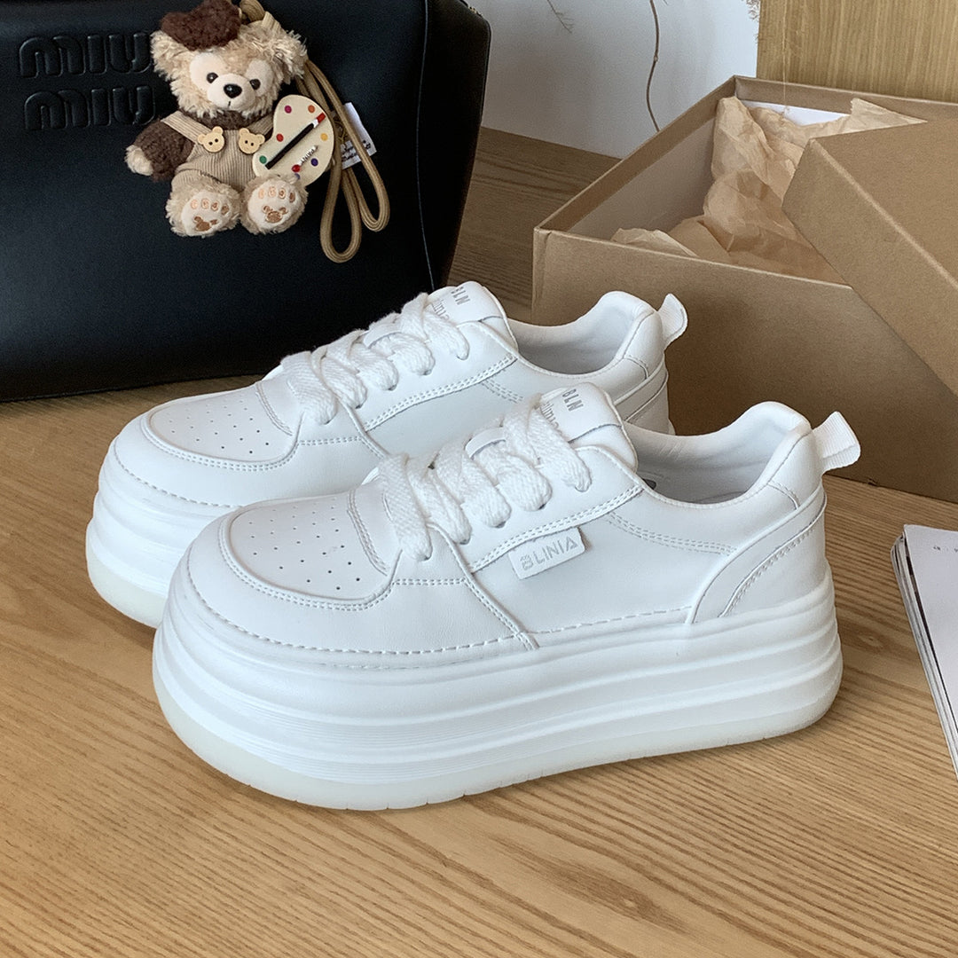 Damer Plattform Mode Sneakers Stilla