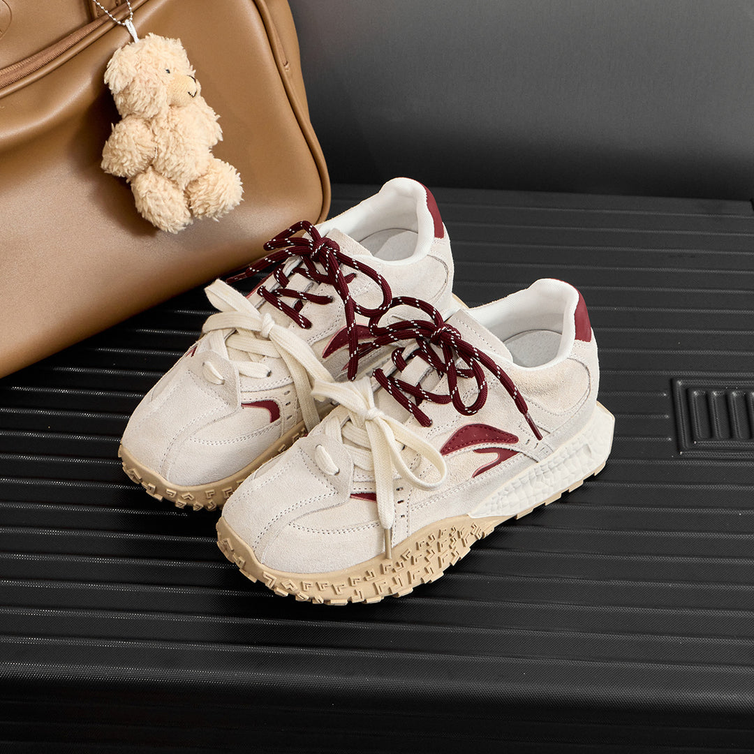 Damer Retro-inspirerede Suede Løbesneakers Stilla