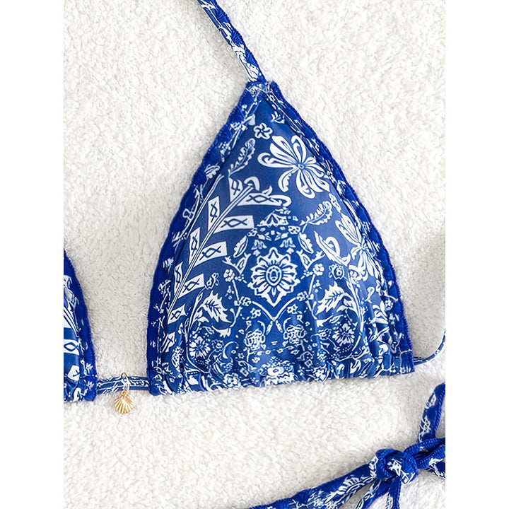 Dame Triangel-Bikini med elegante bindebånd Skovae