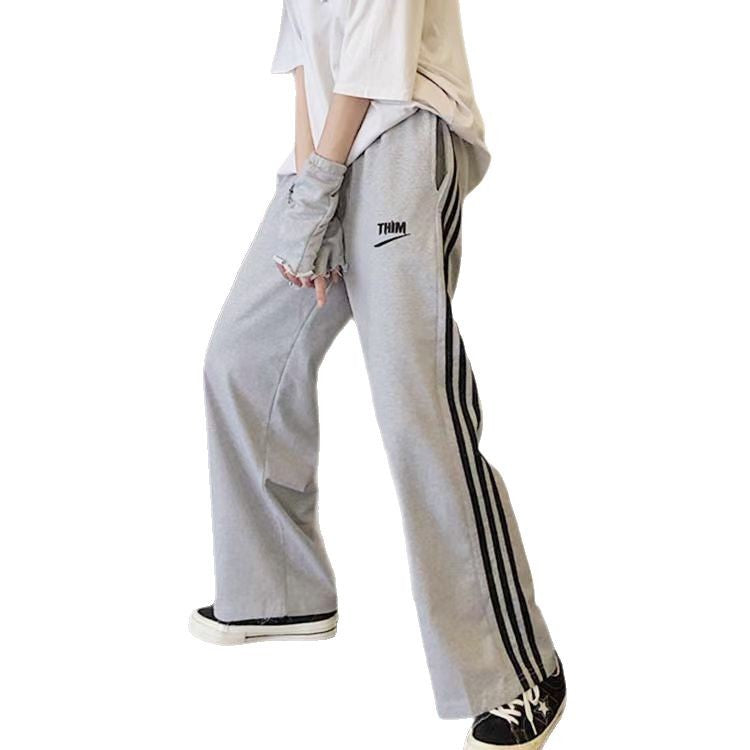 Kvindernes sporty casual bukser med moderne striber Stilla