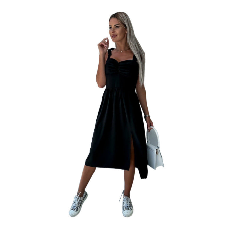 Dame Elegant Midi Kjole Stilla