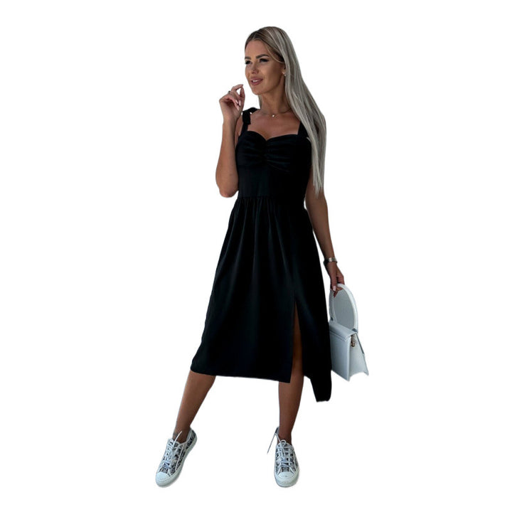 Dame Elegant Midi Kjole Stilla