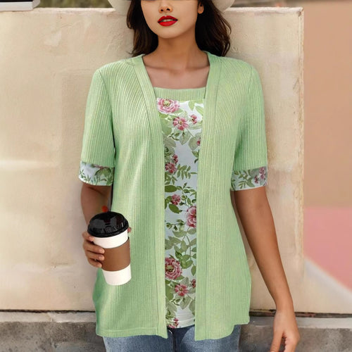 Damer mode bluse med blomsterdesign og afslappet snit Stilla