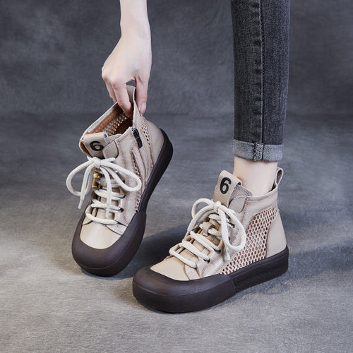 Stilfulde herre high-top sneakers med åndbart mesh-design Stilla