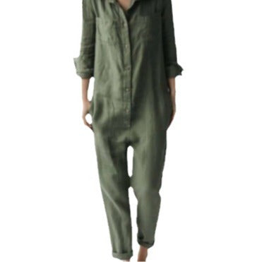 Dame afslappet jumpsuit med struktureret design Stilla