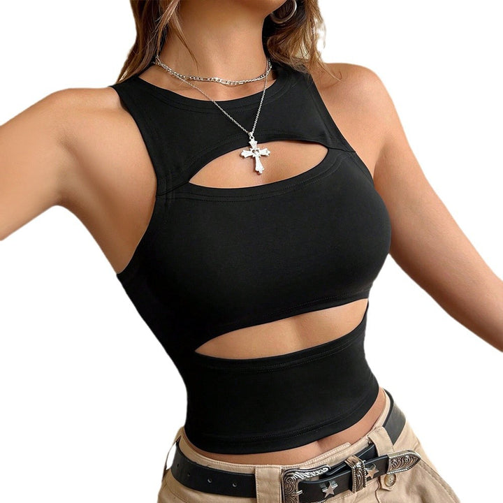 Dame fitted sports top med trendy udskæringer Stilla