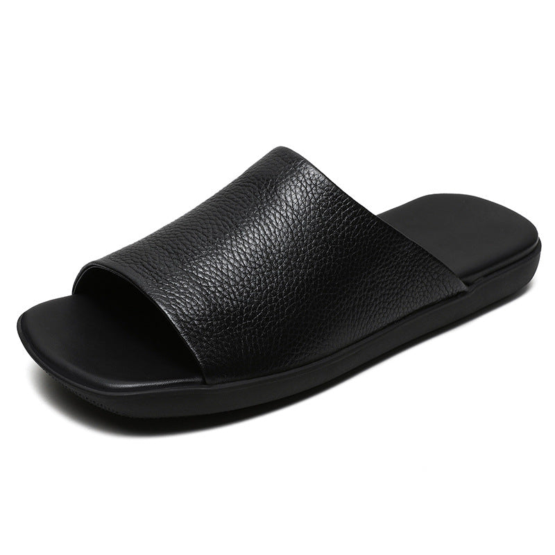 Herre Læder Slide Sandaler Stilla