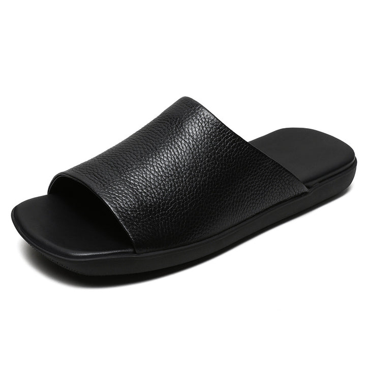 Herre Læder Slide Sandaler Stilla
