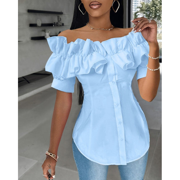 Femme Off-Shoulder Ruffle Bluse Stilla