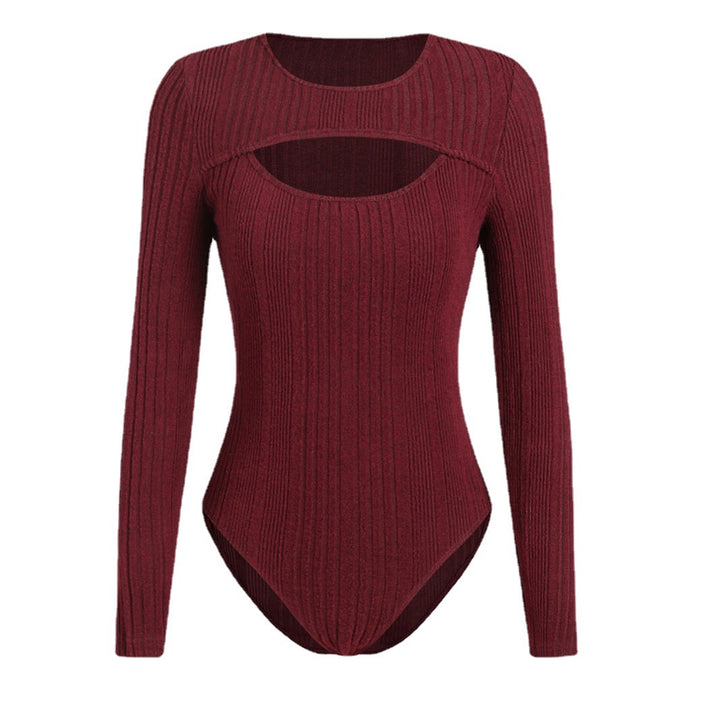 Dame Ribben-Cut-Out Langærmet Bodysuit Stilla