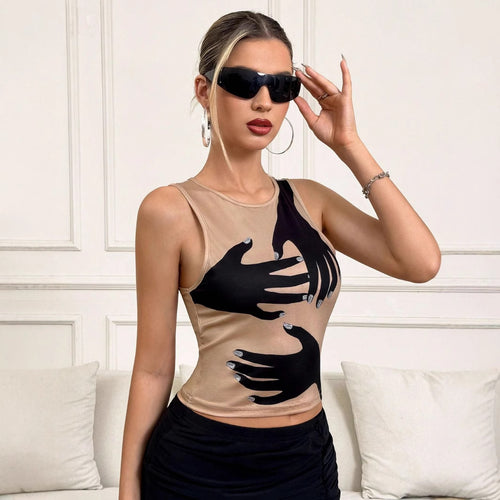 Dame ærmeløs Grafik-Tanktop Stilla