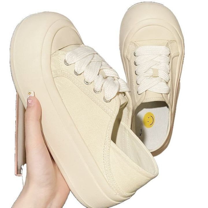 Dame platform sneakers med elastisk snøring og trendy design Stilla