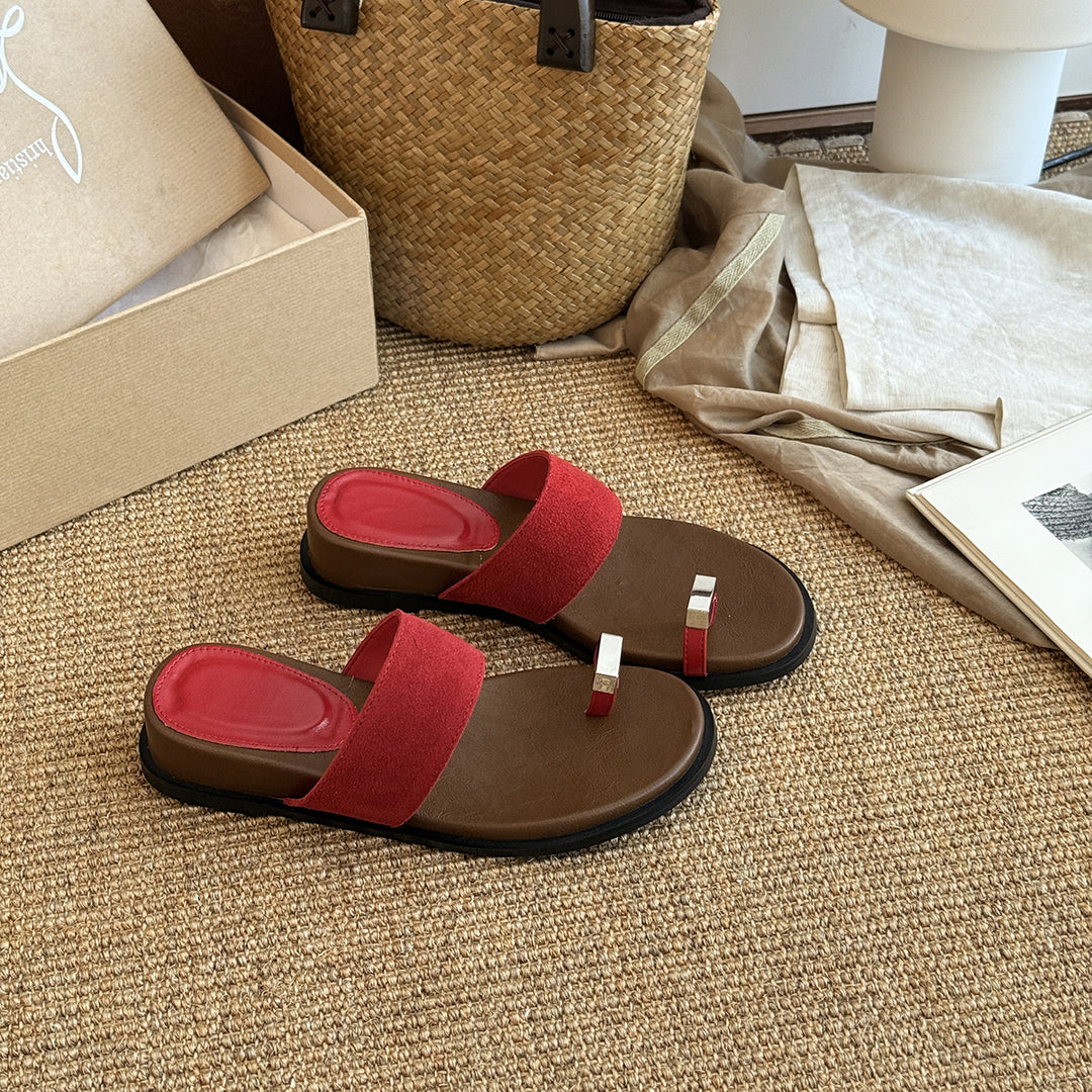 Femme Stilfulde Komfort Rutsje Sandaler Stilla