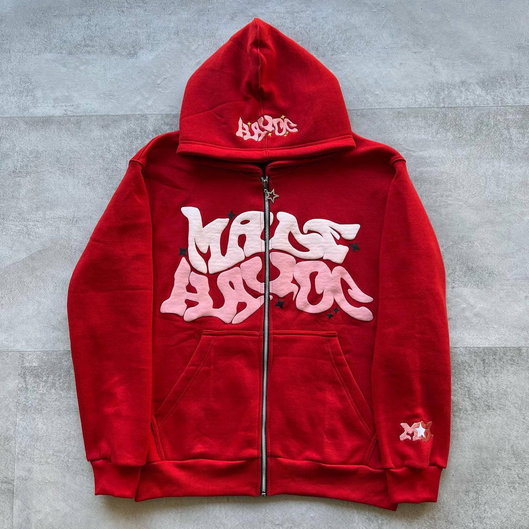 Kvinder Hoodie med unikt graffiti design Skovae