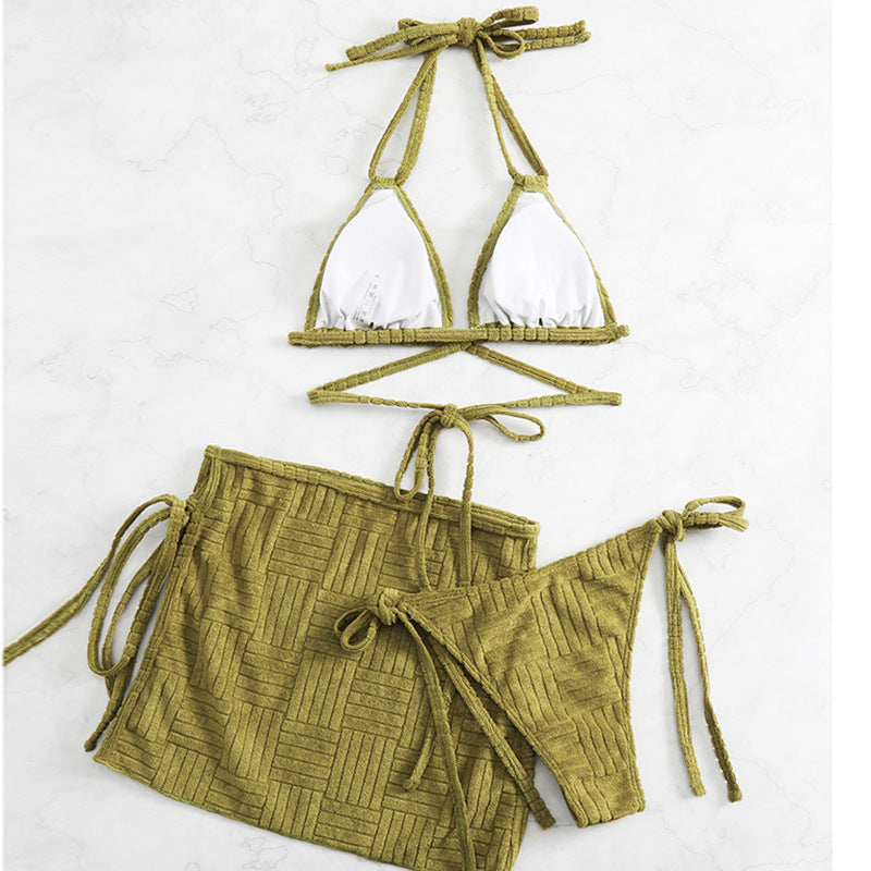 Dame Lingerie-Bikini-Sæt med justerbare stropper og sidelange slidser Stilla