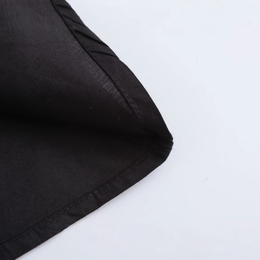 Femme Button-Up A-linje Langærmet Kjole Stilla