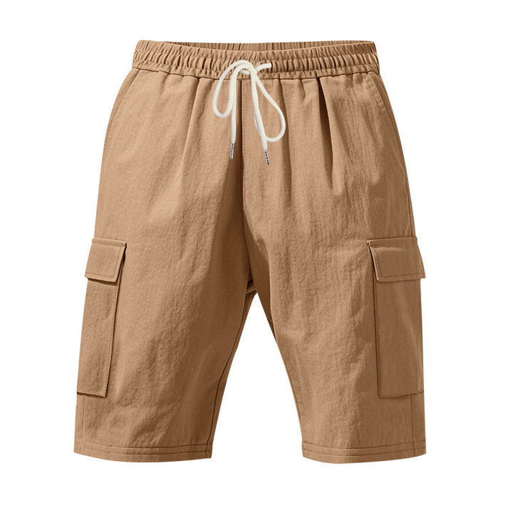 Herrer cargo-shorts med flere praktiske lommer og elastisk talje Stilla