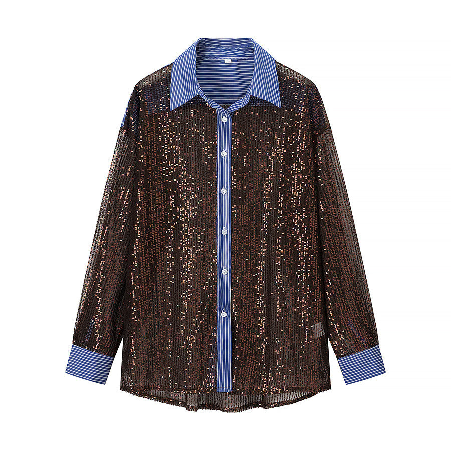 Dames Glamorous Pyjamasæt med Pailletter Stilla