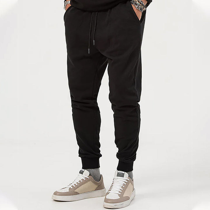 Herrer komfortable joggingbukser med funktionelt design og elastisk talje Stilla