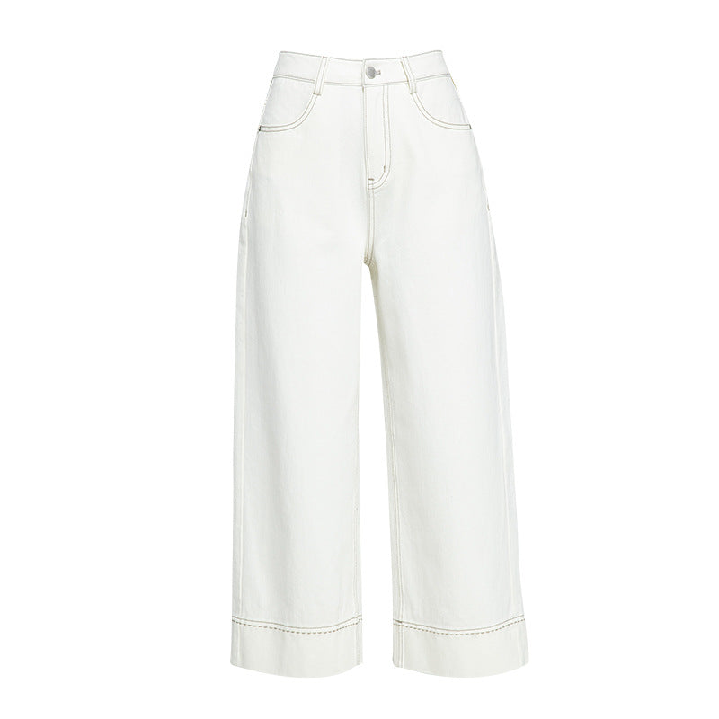 Dame brede jeans i moderne snit Stilla