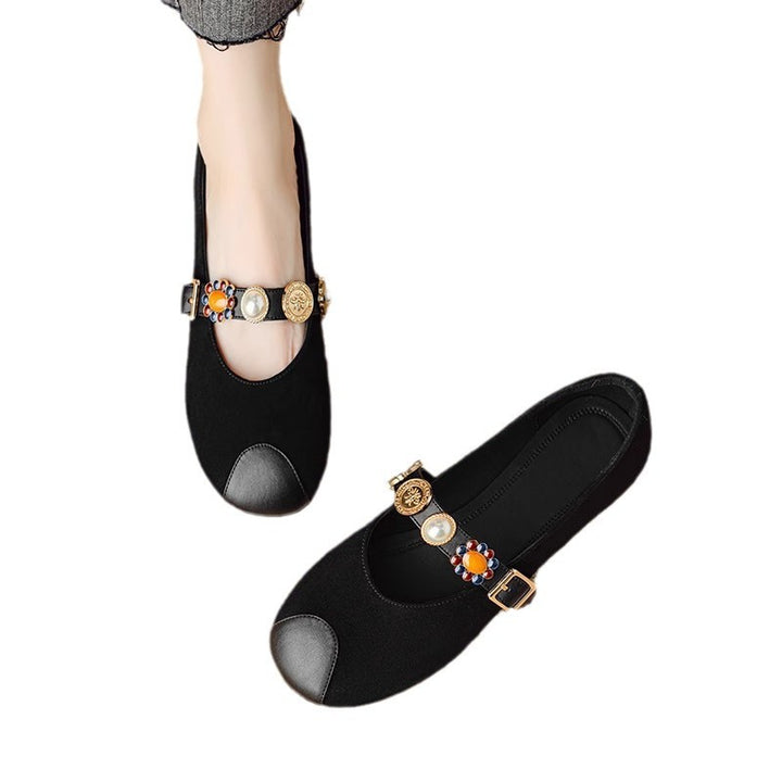 Femme Dekorative Mary Jane Flats Stilla