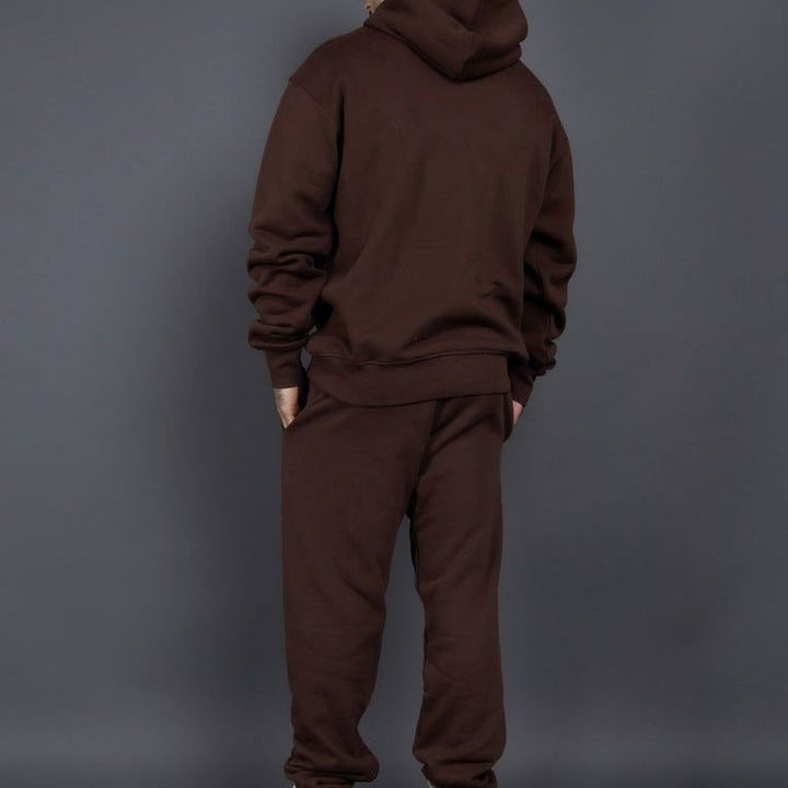 Herrer Behagelig bomulds-sweatsuit med praktiske lommer og elastisk talje Stilla
