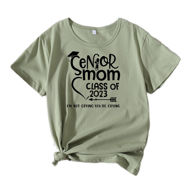 Dame Grafik Bomulds T-Shirt Stilla