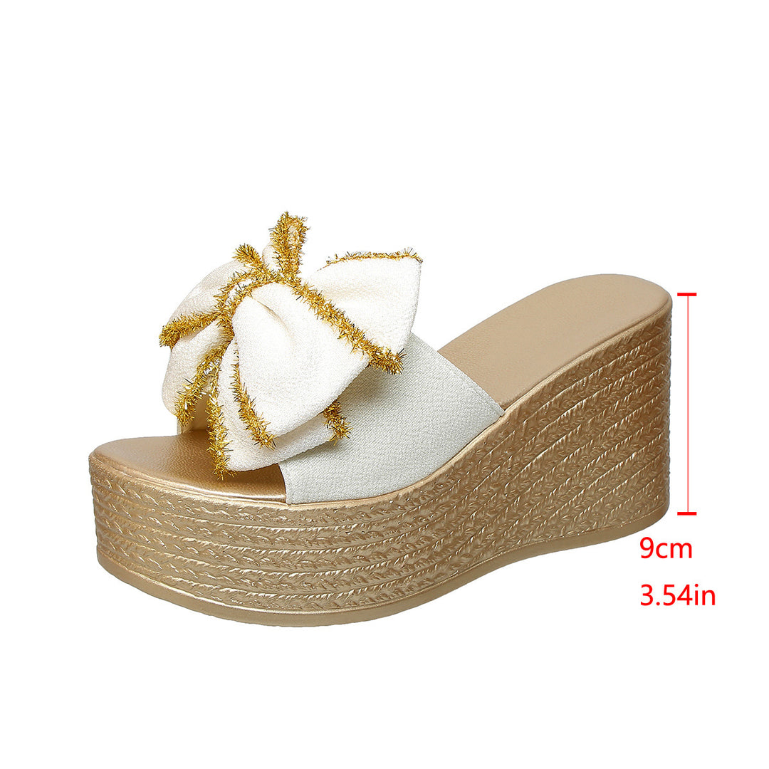 Dame Platform-sandaler med stort sløjfe-design og skridsikker sål Stilla