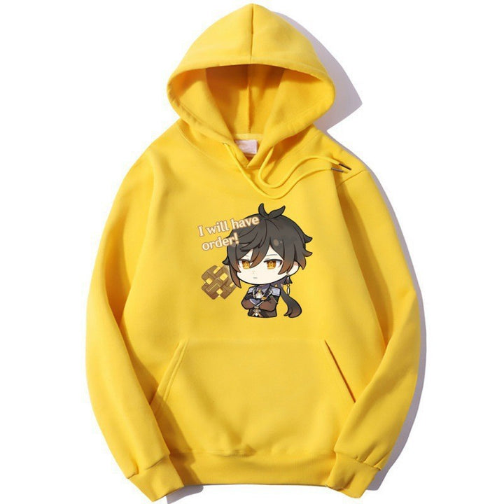 Kvinders hoodie med sød anime design og behagelig pasform Skovae