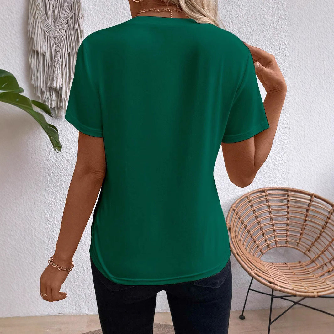 Dame elegant og moderne top med raffinerede draperinger Stilla