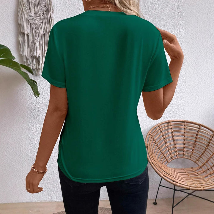Dame elegant og moderne top med raffinerede draperinger Stilla
