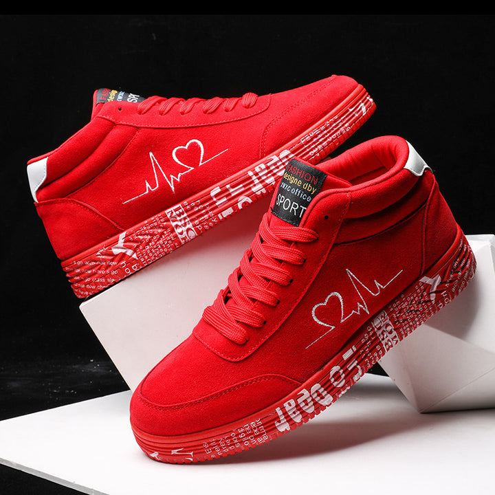 Herrer Stilfulde High-Top Sneakers med grafisk design Stilla