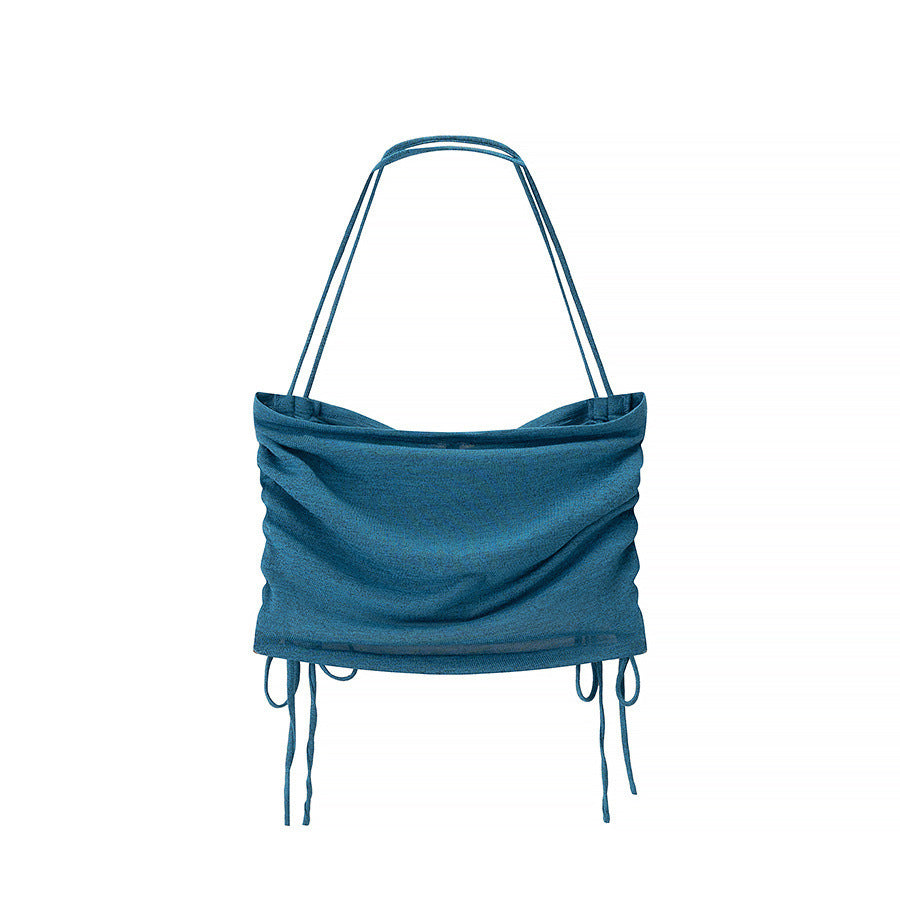 Dame afslappet top med rynker Stilla