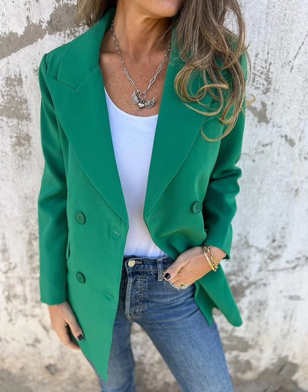 Dame Dobbelt ventileret Blazer med elegant taljering og moderne knapdetaljer Stilla