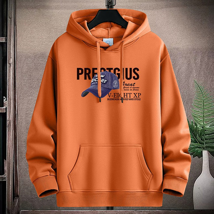 Dame Hoodie med kreativt grafisk design og praktiske kængurulommer Skovae