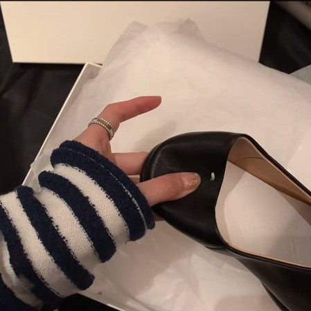 Dame mode toe sandaler i minimalistisk design med blødt overmateriale Stilla