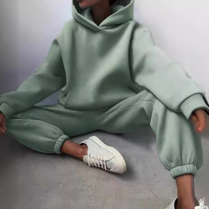 Femme Cozy Oversized Hoodie og Joggingdragt Sæt Stilla
